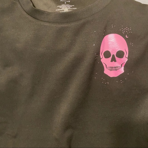 Torrid active sweatshirt skull cupro skull black size 3X - Picture 8 of 10